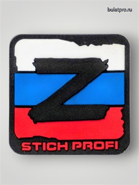 Патч ПВХ Флаг России "Z" (60х60 мм) 6433