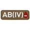 Патч ПВХ "Группа крови" AB (IV) Rh- 924845479